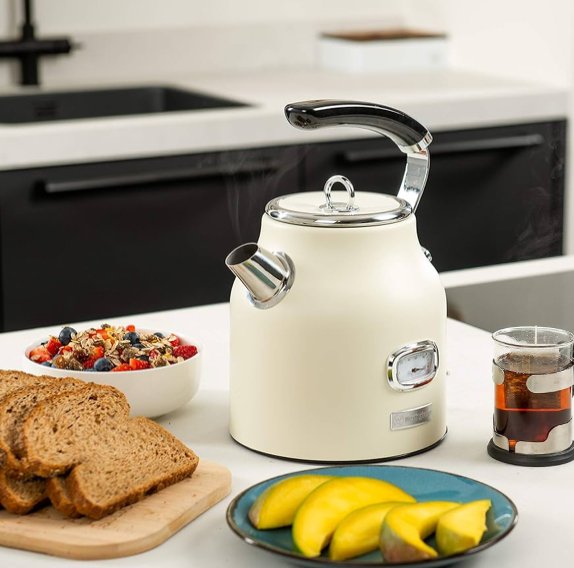 Cream retro kettle cheap